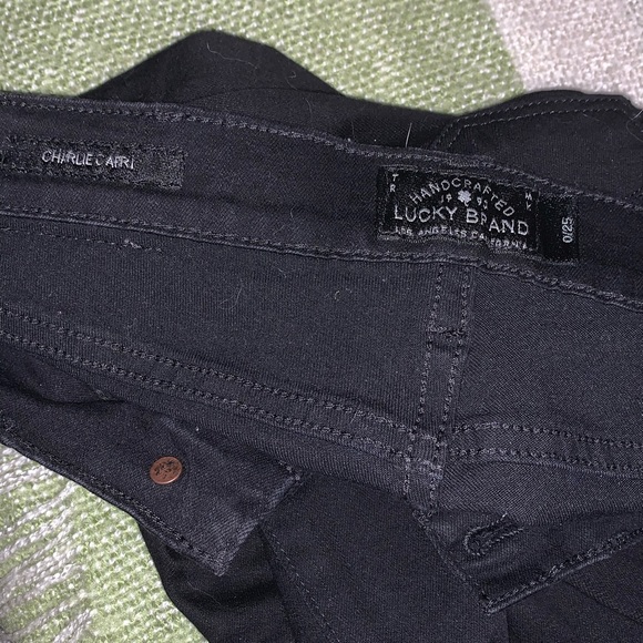 Lucky brand sze 0/25 Charlie Capri black worn once - Picture 5 of 5